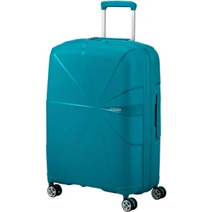 American Tourister Skořepinový cestovní kufr StarVibe M EXP 70/77 l - tyrkysová