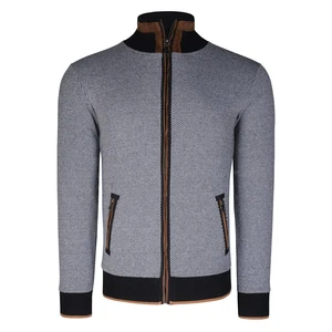 1021 DEWBERRY MENS SWEATSHIRT-LIGHT DIAGONAL BLACK