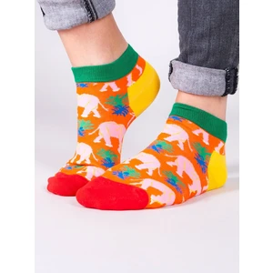 Yoclub Unisex's Ankle Funny Cotton Socks Patterns Colours SKS-0086U-A300