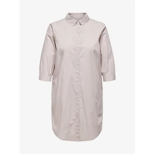 Beige Shirt Dress ONLY CARMAKOMA Viggis - Women