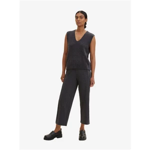 Dark Grey Women's Annealed Pants Tom Tailor - Women