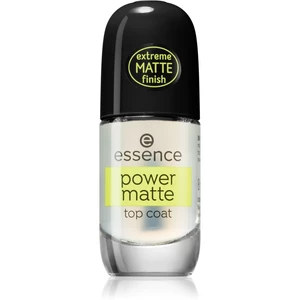 Essence Power Matte vrchní gelový lak pro matný vzhled 8 ml