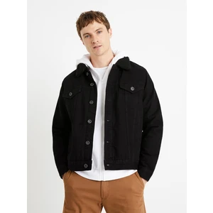 Celio Denim Jacket Sherpa Cudensherp - Mens