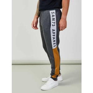 SAM73 Grey Men's Brindle Sweatpants SAM 73 Aldon - Mens