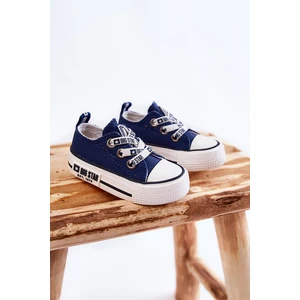 Kids fabric sneakers BIG STAR KK374050 Navy blue