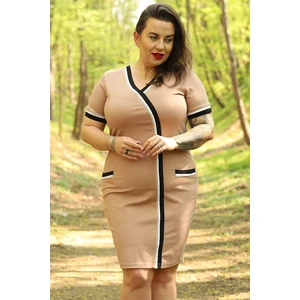 Női ruha Karko Karko_Dress_SB831_Beige