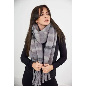 6071 Women's scarf grey + graphite