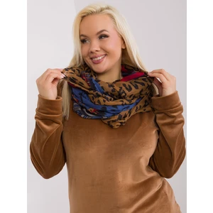 Dark blue viscose scarf for women