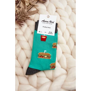 Hamburger Men's Green Socks