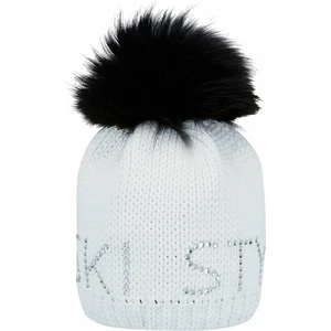 Sportalm Aris Ski Womens Beanie with Fur Optical White UNI Căciulă