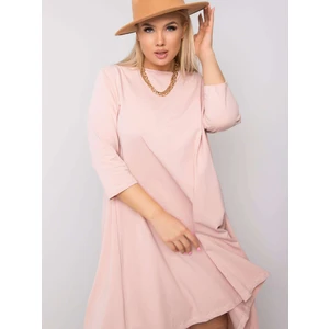 Light pink asymmetrical dress