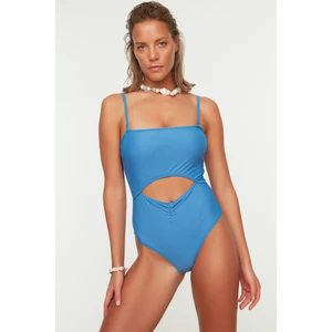 Trendyol Dark Blue Cut-Out Detailed Swimsuit