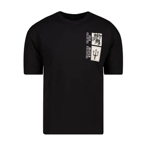 Trendyol Black Men's Relaxed Fit Crew Neck Short Sleeve Printed TShirt