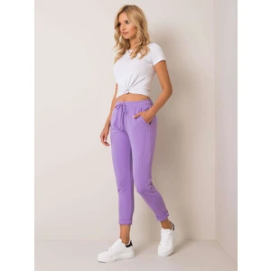 Cotton purple sweatpants