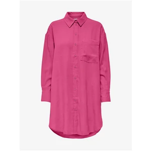 Dark Pink Long Shirt ONLY Corin-Aris - Women