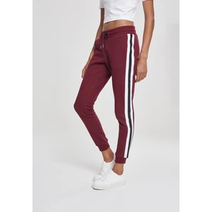 Ladies College Contrast Sweatpants port/white/black