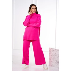 2-piece sweater set pink neon