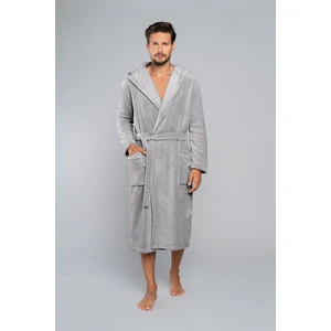 Long sleeve Mimas bathrobe - grey