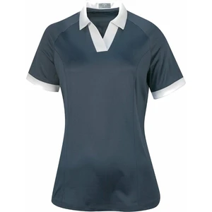 Callaway Womens Short Sleeve V-Placket Colourblock Odyssey Grey M Rövid ujjú póló