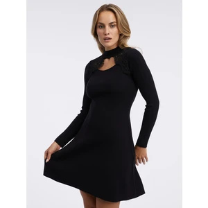 Orsay Black Ladies Knitted Dress - Women