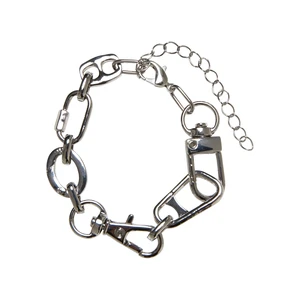 Bracelet with different clasps - silver color