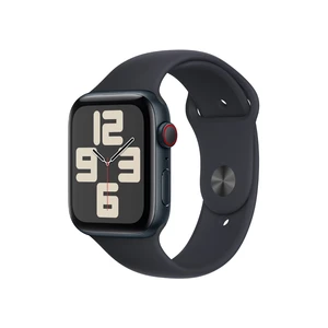 Apple Apple Watch SE (2023) Cellular 44mm sportovní silikonový řemínek temně inkoustový M/L