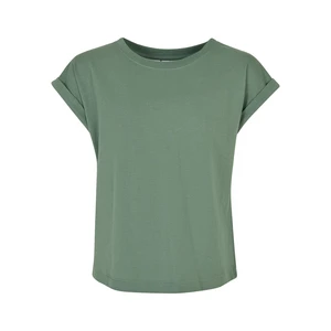 Girls' Organic Sage T-Shirt with Extended Shoulder