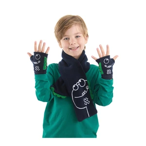 Denokids Scarf & Beanie & Gloves Set - Dark blue - Casual