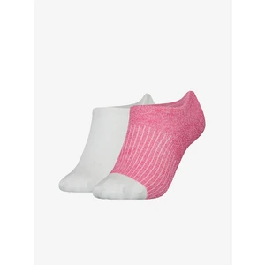 Tommy Hilfiger Set of two pairs of women's socks in white and pink Tommy Hilf - Women