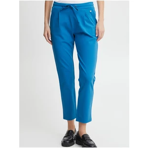 Blue Women's Shortened Trousers Fransa - Ladies