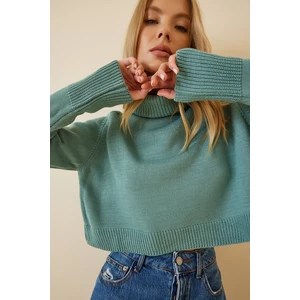 Happiness İstanbul Sweater - Grün - Regular fit