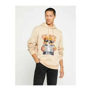 Koton Bear Printed Hoodie and Sweatshirt with Sharon