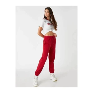 Koton Women's Sweatpants Claret Red