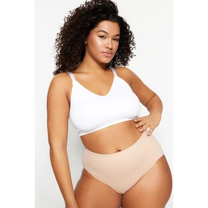 Trendyol Curve White Strapless Seamless Bra