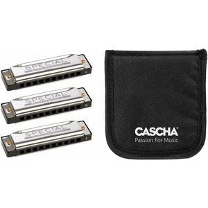 Cascha HH 2342 Special Blues Pack 3 Diatonisch Mundharmonika