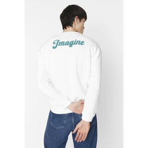 Trendyol Sweatshirt - Ecru - Regular fit