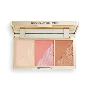 Revolution PRO Paletka na tvár Crystal Luxe (Face Palette) 8,4 g Rose Fresco