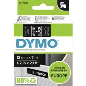 Páska do štítkovača DYMO 45021, 12 mm, 7 m, biela, čierna