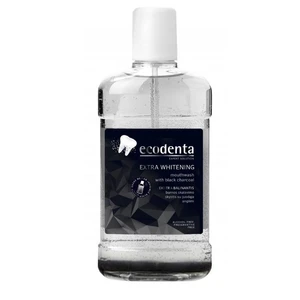 Ecodenta Extra bělicí ústní voda s černým uhlím (Extra Whitening Mouthwash With Black Charcoal) 500 ml