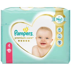 PAMPERS Premium Care jednorazové plienky veľ. 4, 34 ks, 9-14 kg