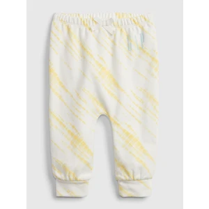 Žluté holčičí baby tepláky arch novelty soft joggers GAP