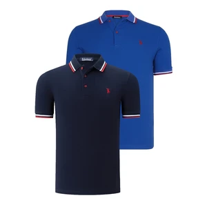 DUAL SET T8594 DEWBERRY MENS T-SHIRT-NAVY BLUE- SX