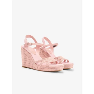 Tommy Hilfiger Light pink Women's Wedge Sandals with Leather Details Tommy Hil - Women