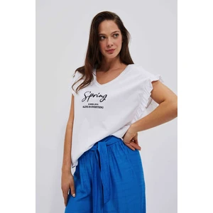 WOMEN'S T-SHIRT L-TS-4078 WHITE