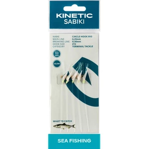 Kinetic návazec sabiki circle hook fishskin flash 130 cm - 10