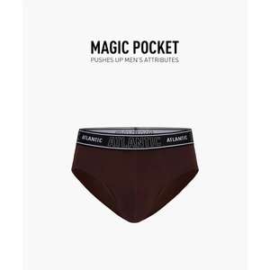 Men ́s briefs ATLANTIC Magic Pocket - brown