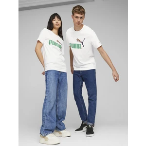 White unisex T-shirt Puma Classics No.1 - Men