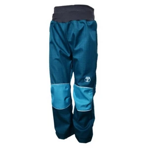 Summer softshell trousers - kerosene-turquoise