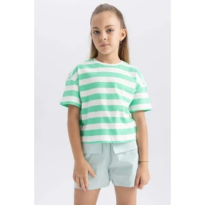 DEFACTO Crop Short Sleeve T-shirt