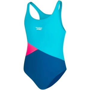 AQUA SPEED Kids's Swimsuits POLA Blue/Pink/Navy Blue